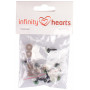 Infinity Hearts Safety Eyes / Amigurumi Eyes Green 8mm - 5 sets