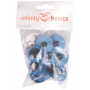 Infinity Hearts Safety Eyes / Amigurumi Eyes Blue 30mm - 5 sets