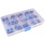 Infinity Hearts Safety Eyes / Amigurumi Eyes in plastic box Blue 8-30mm - 18 sets