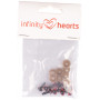 Infinity Hearts Safety Eyes / Amigurumi Eyes White 8mm - 5 sets