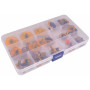 Infinity Hearts Safety Eyes / Amigurumi Eyes in plastic box Orange 8-30mm - 18 sets - 2nd selection