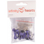 Infinity Hearts Safety eyes / Amigurumi eyes Purple 14mm - 5 sets - 2nd selection