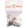 Infinity Hearts Safety Eyes / Amigurumi Eyes Brown 12mm - 5 sets