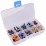Infinity Hearts Safety Eyes / Amigurumi Eyes in plastic box Assorted colors 14mm - 18 sets