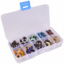 Infinity Hearts Safety Eyes / Amigurumi Eyes in plastic box Assorted colors 16mm - 18 sets
