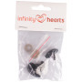 Infinity Hearts Safety Nose Assorted sizes - 3 pcs