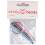 Infinity Hearts Crochet Needle Keychain 3-5mm 3 sizes