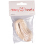 Infinity Hearts Fabric Ribbon Handmade Assorted Motifs 15mm - 3 meters