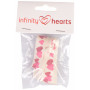 Infinity Hearts Fabric Ribbon Hearts 15mm - 3 meters