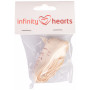 Infinity Hearts Fabric Ribbon Hugs and Kisses 15mm - 3 meters