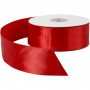 Satin Ribbon, red, W: 38 mm, 50 m/ 1 roll