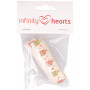 Infinity Hearts Fabric Ribbon Owl Assorted colors 15mm - 3 meters