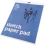 Drawing Paper Pad, white, A3, 297x420 mm, 70 g, 70 sheet/ 1 pack