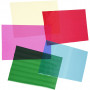 Cellophane, assorted colours, 210x297 mm, 20 sheet/ 5 pack