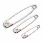 Prym Safety Pins Steel Silver Asstd. Sizes - 18 pcs