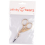 Infinity Hearts Embroidery Scissors Stork Gold/Silver 9.3cm - 1 pcs