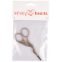 Infinity Hearts Embroidery Scissors Stork Antique Bronze 9.3cm - 1 pcs