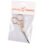Infinity Hearts Embroidery Scissors Stork Gold/Silver 11.5cm - 1 pcs