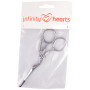 Infinity Hearts Embroidery Scissors Stork Silver 11.5cm - 1 pcs