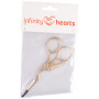 Infinity Hearts Embroidery Scissors Stork Gold 11.5cm - 1 pcs