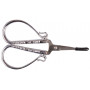 Infinity Hearts Embroidery Scissors Glossy Silver 10cm - 1 pcs