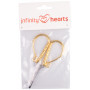Infinity Hearts Embroidery Scissors Gold 10cm - 1 pcs