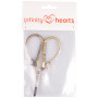 Infinity Hearts Embroidery Scissors Antique Gold 10cm - 1 pcs