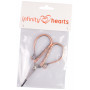 Infinity Hearts Embroidery Scissors Antique Copper 10cm - 1 pcs