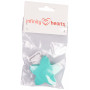 Infinity Hearts Suspender Clips Silicone Star Turquoise 5x5cm - 1 pcs