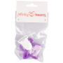 Infinity Hearts Suspender Clips Silicone Star Purple 5x5cm - 1 pcs