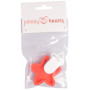 Infinity Hearts Suspender Clips Silicone Star Red 5x5cm - 1 pcs