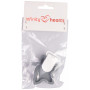 Infinity Hearts Suspender Clips Silicone Star Gray 5x5cm - 1 pcs