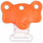 Infinity Hearts Suspender Clips Silicone Elephant Orange 4.5x3cm - 1 pcs