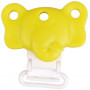 Infinity Hearts Suspender Clips Silicone Elephant Lime yellow 4.5x3cm - 1 pcs