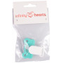 Infinity Hearts Suspender Clips Silicone Elephant Turquoise 4,5x3cm - 1 pcs