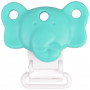 Infinity Hearts Suspender Clips Silicone Elephant Turquoise 4,5x3cm - 1 pcs