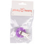 Infinity Hearts Suspender Clips Silicone Round Purple 3.5x3.5cm - 1 pcs