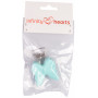 Infinity Hearts Suspender Clips Silicone Butterfly Turquoise 3.5x3.8cm - 1 pcs