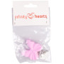 Infinity Hearts Suspender Clips Silicone Butterfly Pink 3.5x3.8cm - 1 pcs