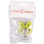 Infinity Hearts Suspender Clips Silicone Butterfly Green 3.5x3.8cm - 1 pcs