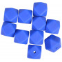 Infinity Hearts Beads Geometric Silicone Royal Blue 14mm - 10 pcs