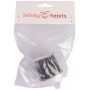 Infinity Hearts Lace Ribbon Black 12mm 2.5m