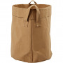 Faux Leather Storage Bag, light brown, H: 20 cm, D 19,5 cm, 350 g, 1 pc