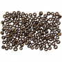 Rocaille Seed Beads, bronze, D 3 mm, size 8/0 , hole size 0,6-1,0 mm, 500 g/ 1 pack