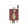 Hygge by Vivi Ornaments Christmas Trees Traditional Asstd. Colours - 6 pcs