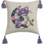 Permin Embroidery Kit Aida Pillow Cat 30x30cm