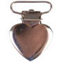 Infinity Hearts Suspender Clips Metal Heart - 1 pcs
