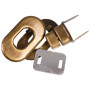Prym twist Lock/Bag Lock Soft Steel Antique Brass 35x20mm - 1 pc