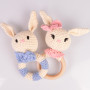 Rabbit Rattles of Rito Krea - Rattle Crochet Pattern 17cm - 2 pcs