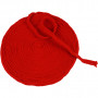Knitted Tube, christmas red, W: 10 mm, 10 m/ 1 roll